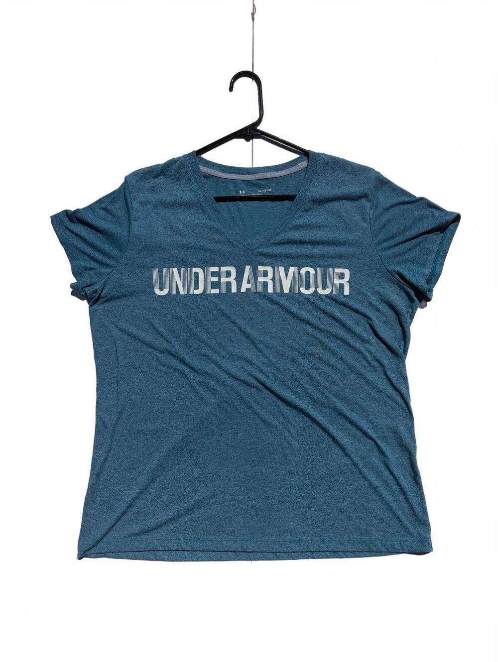 Under Armour Women's XL Blue HeatGear V-Neck T-Shirt